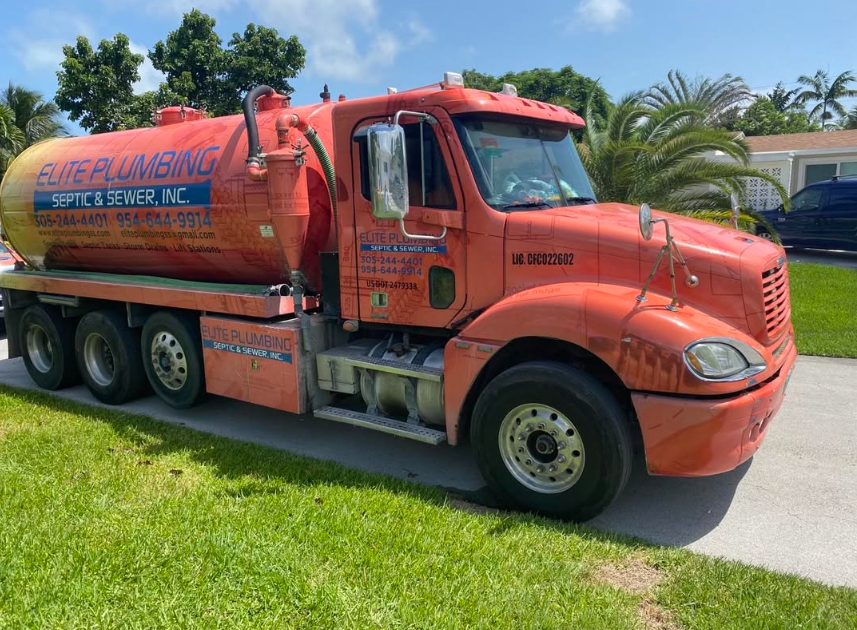 Septic & Sewer Service Truck